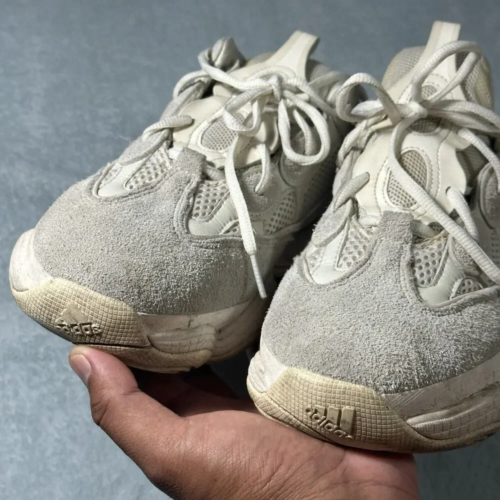 Adidas Yeezy 500 Stone Salt Mens 10.5 ID1600 Retro Puff Cloud Sneakers Kanye